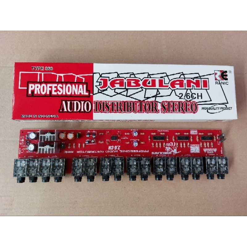 Jual Kit Audio Distributor Stereo 2 Input 6 Output | Shopee Indonesia