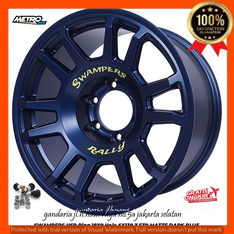 Jual VELG PELEK RACING R18 RING 18 RALLY STYLE UNTUK MOBIL PAJERO ...