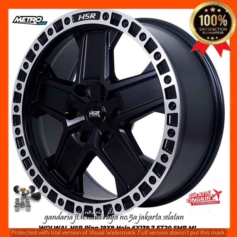 Jual VELG PELEK RACING R18 RING 18 UNTUK MOBIL FORTUNER LAND CRUISER ...