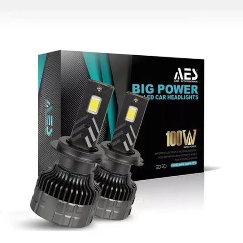 Jual AES Big Power LED Car Headlights 100W | Shopee Indonesia