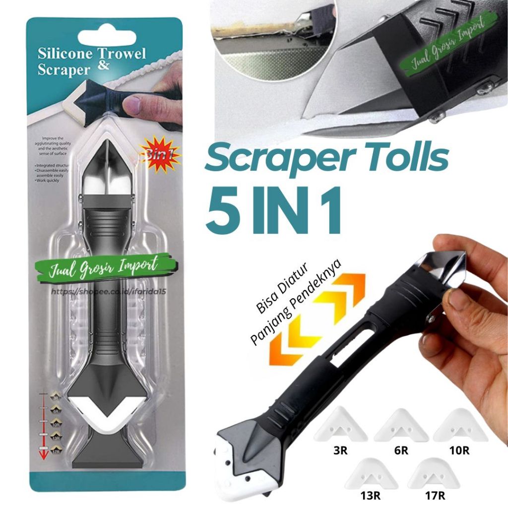 Jual Set Kumplit Alat Perapih dan Pembersih Lem Silikon Sealant Nat ...