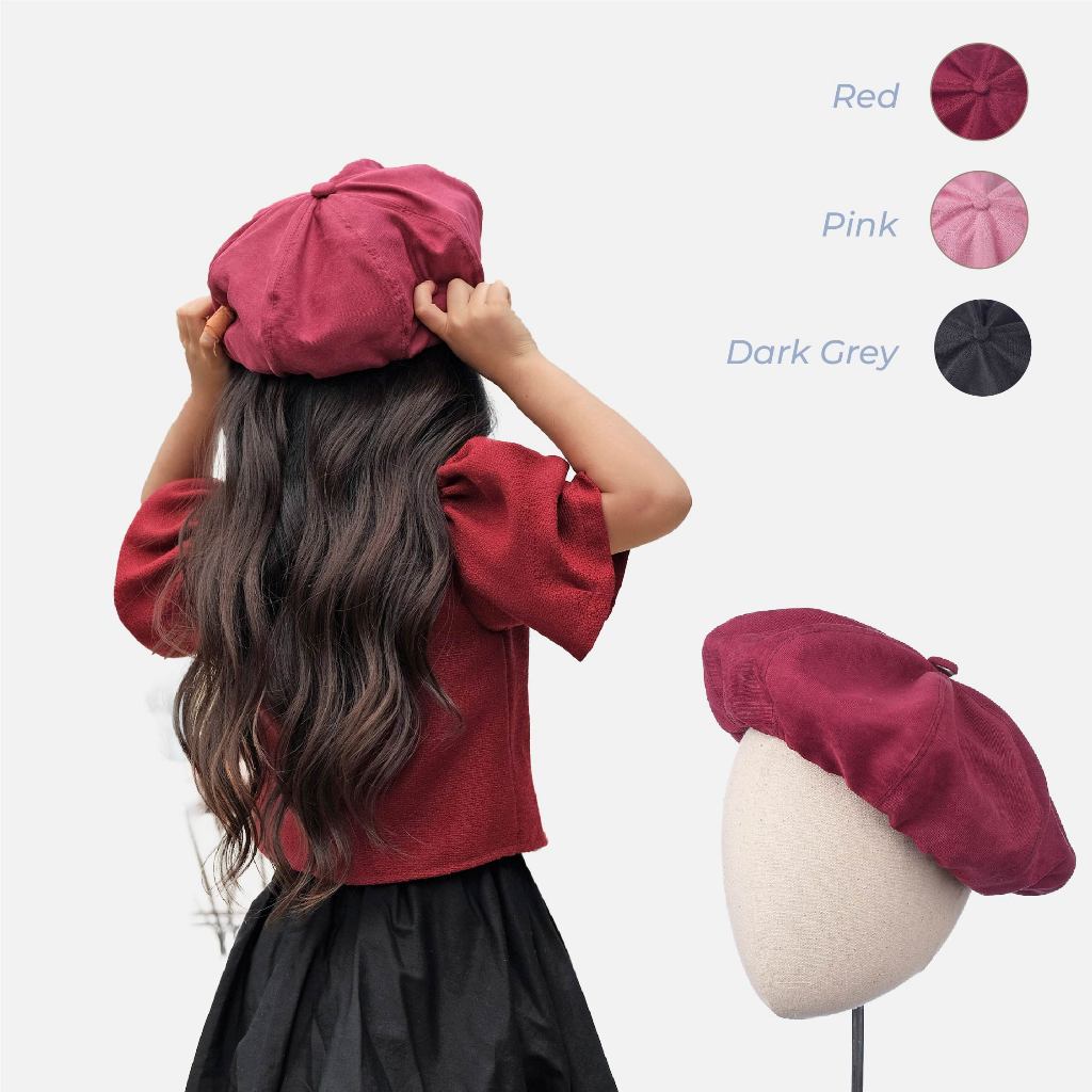 Jual French Beret Hat - Topi Beret Anak | Topi Anak Perempuan | Topi ...
