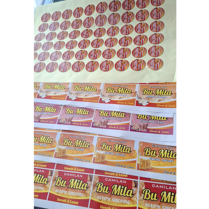 Jual Stiker Label A3 Full Color Custom Cetak dan Cutting Tipe Bontak ...
