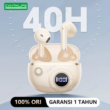 Layar LED TWS J55 Earphone Bluetooth Nirkabel Dengan Kontrol Sentuh Bluetooth 5.4