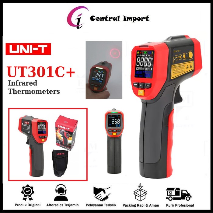 Jual UNI-T UT301C+ Infrared Thermometer Digital Measure Temperature Non ...