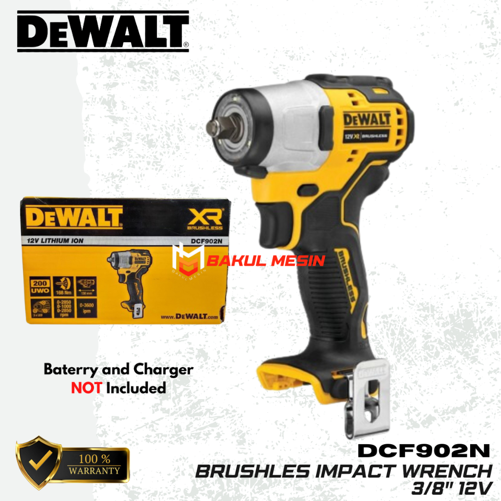 Jual Dewalt DCF902N Mesin Pembuka Baut Brushles Impact Wrench 3/8 ...