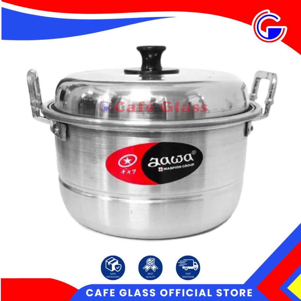Dandang Jawa 40Cm Jawa - Dandang Kukus Aluminium Jawa - Panci Saringan Kukusan 40Cm [peti]