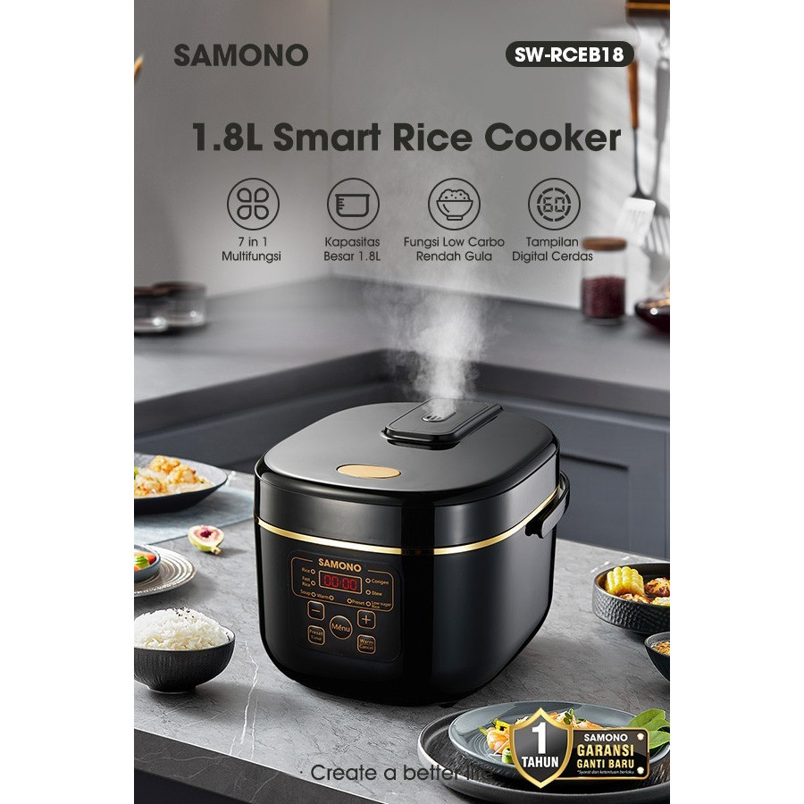 Jual SAMONO Rice Cooker Magic com Penanak Nasi Digital Low Carbo SW ...