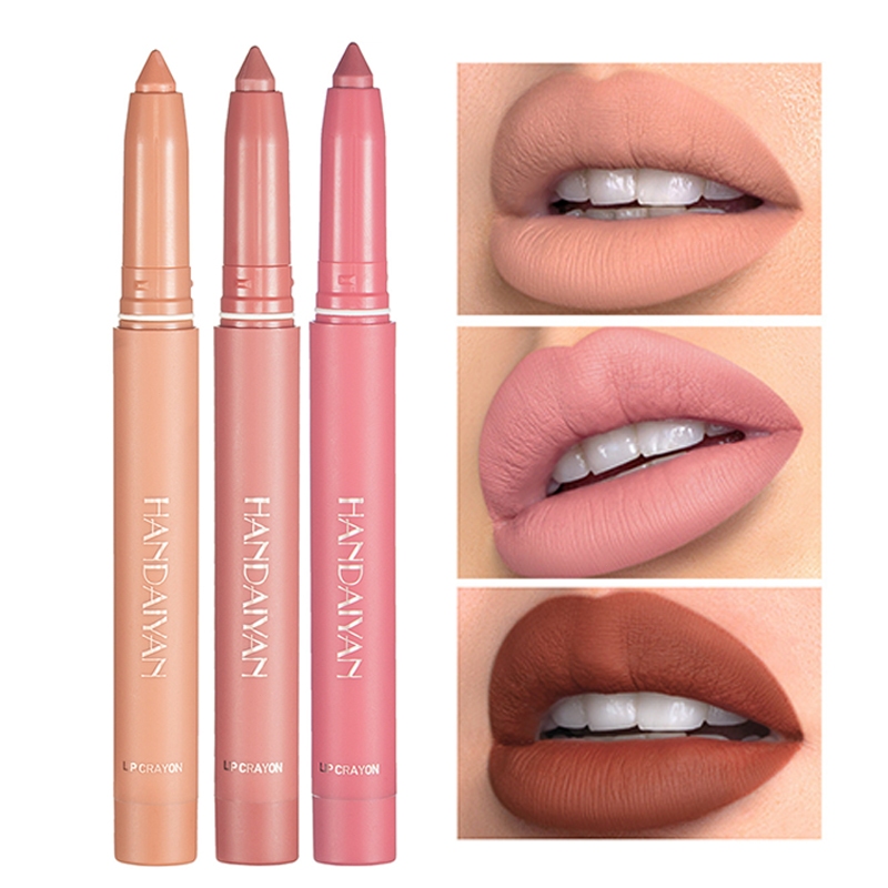 Jual [COD]HANDAIYAN Lip Liner Matte Lip gloss Matte Lipliner Long ...