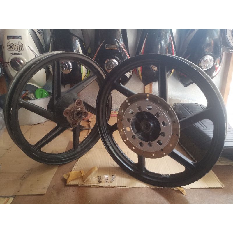 Jual VELG RACING RODA SET DEPAN BELAKANG HONDA MEGA PRO NEW PRIMUS MEGA ...