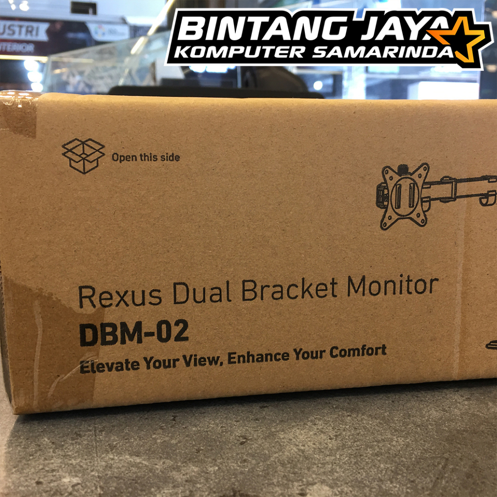 Jual Rexus Monitor Arm Bracket DBM-02 DUAL ARM VESA | Shopee Indonesia