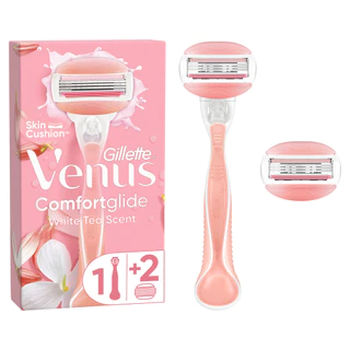 Gillette Venus Alat Cukur Wanita Comfortglide Razor White Tea Razor Pisau Cukur Isi Ulang