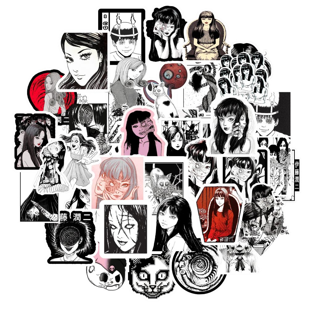 Jual Junji ito (Tomie Kawakami / Uzumaki) Sticker Packs 30+ Pcs Anti ...