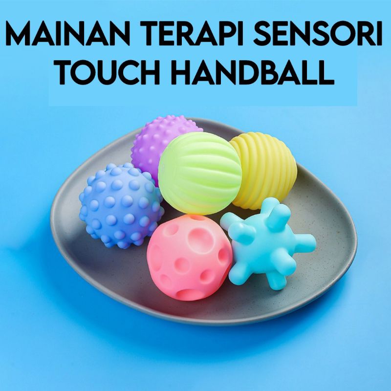 Jual (1 SET ISI 6!!) MAINAN TERAPI SENSORI TOUCH HANDBALL UNTUK SIKECIL ...