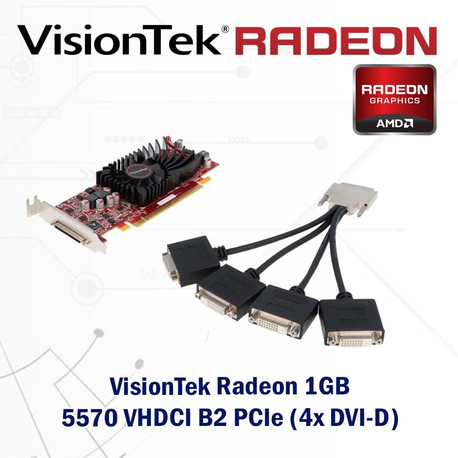 Jual VisionTek Radeon 1GB 5570 VHDCI B2 PCIe 5570VHDCI4 1 GB 4 Breakout ...