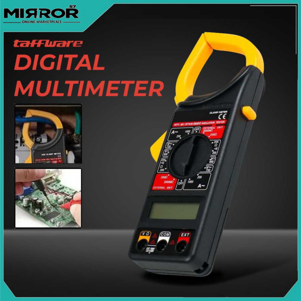 Jual Multimeter Tang Ampere Multitester Digital Clamp LCD Tester Arus ...