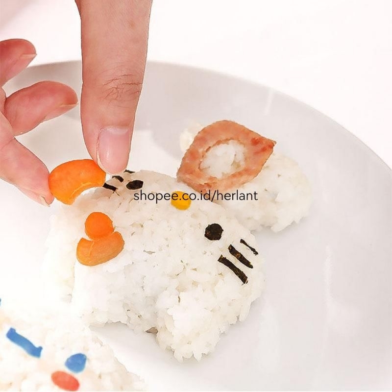 Jual RB Hello Kitty Rice Mold Cetakan Nasi Bento Keju Ham Rumput Laut ...