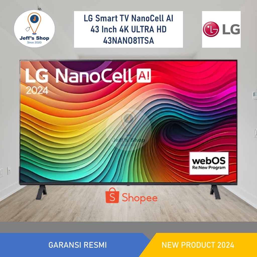 Jual LG Smart TV NanoCell AI 43 Inch 4K ULTRA HD 43NANO81TSA | Shopee ...