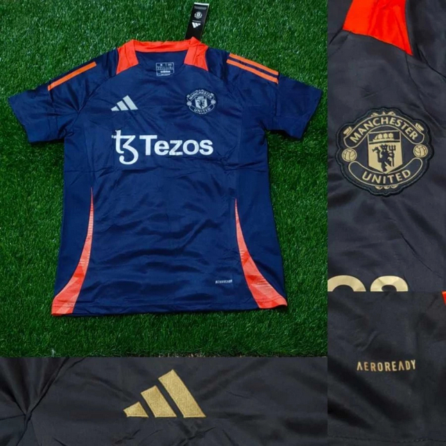 Jual JERSEY BOLA MU TRAINING NAVY TEZOS NEW 2024/2025 GRADE ORI HIGH ...