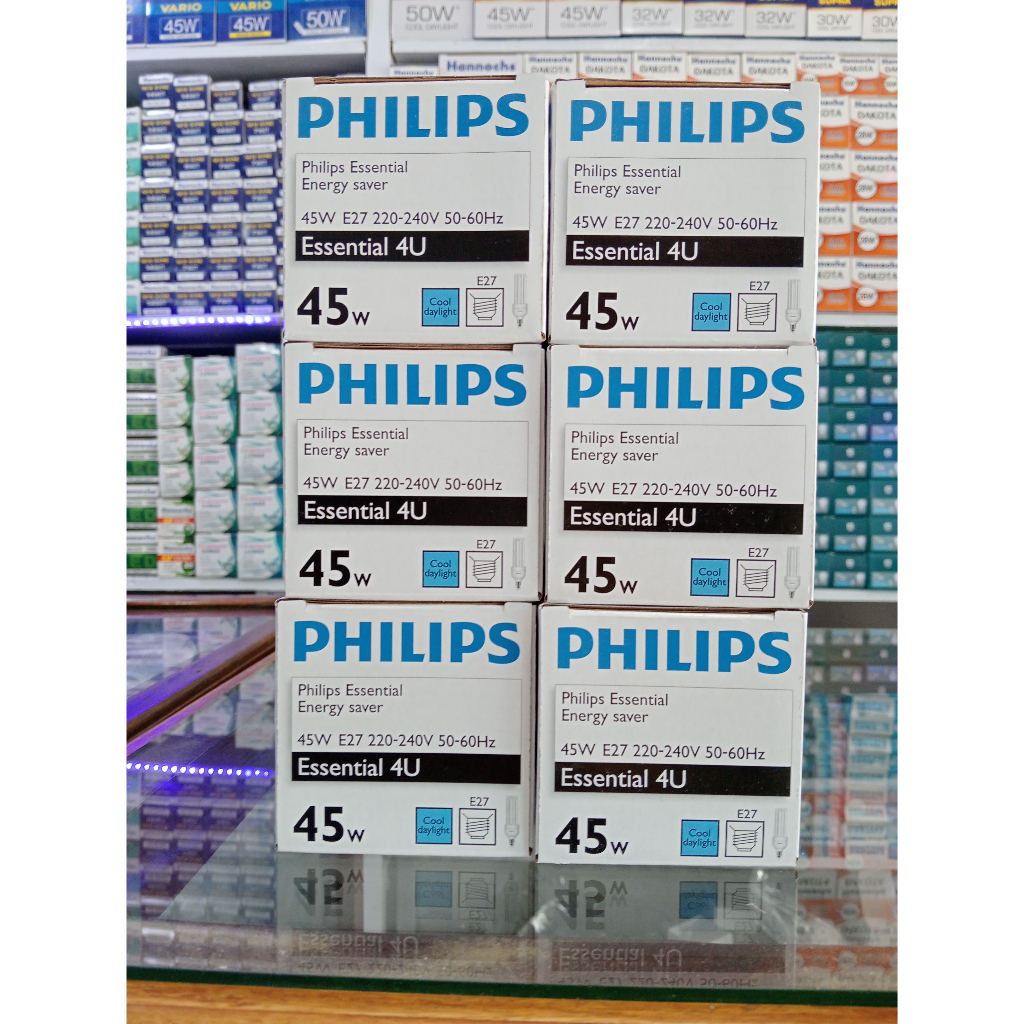 Jual LAMPU PHILIPS ESSENTIAL 45w 45 Watt 45watt Cahaya Putih | Bola ...