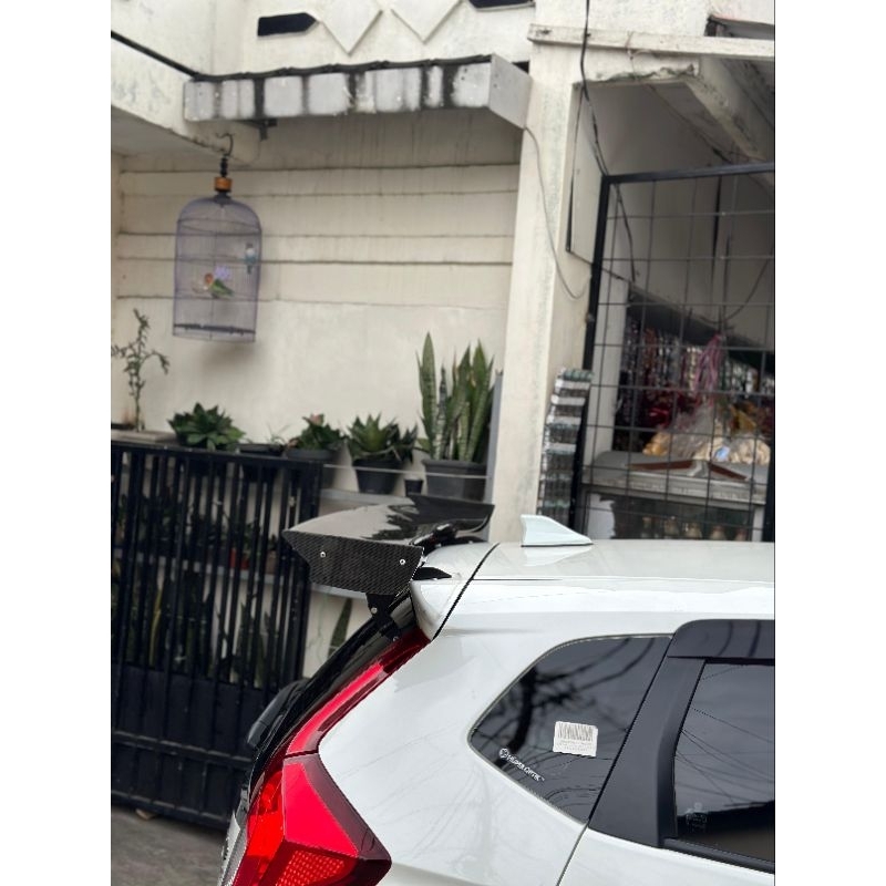 Jual Spoiler JS Racing Style Honda Jazz GK5 Carbon Kevlar | Shopee ...