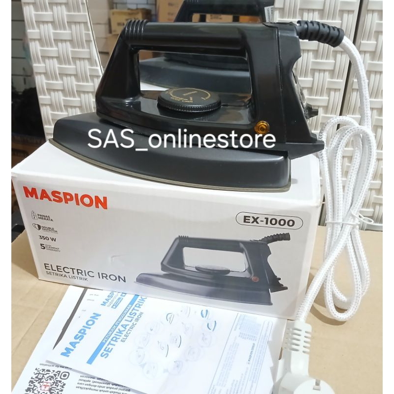 Jual Setrika Listrik MASPION EX-1000 ORI/Gosokan Maspion Besar EX-1000 ...