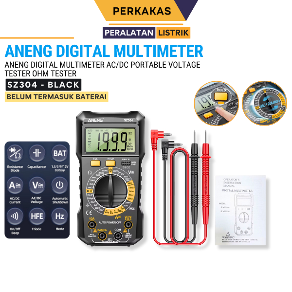 Jual ANENG SZ304 Multitester Digital ac/dc Tester Avometer Multimeter ...