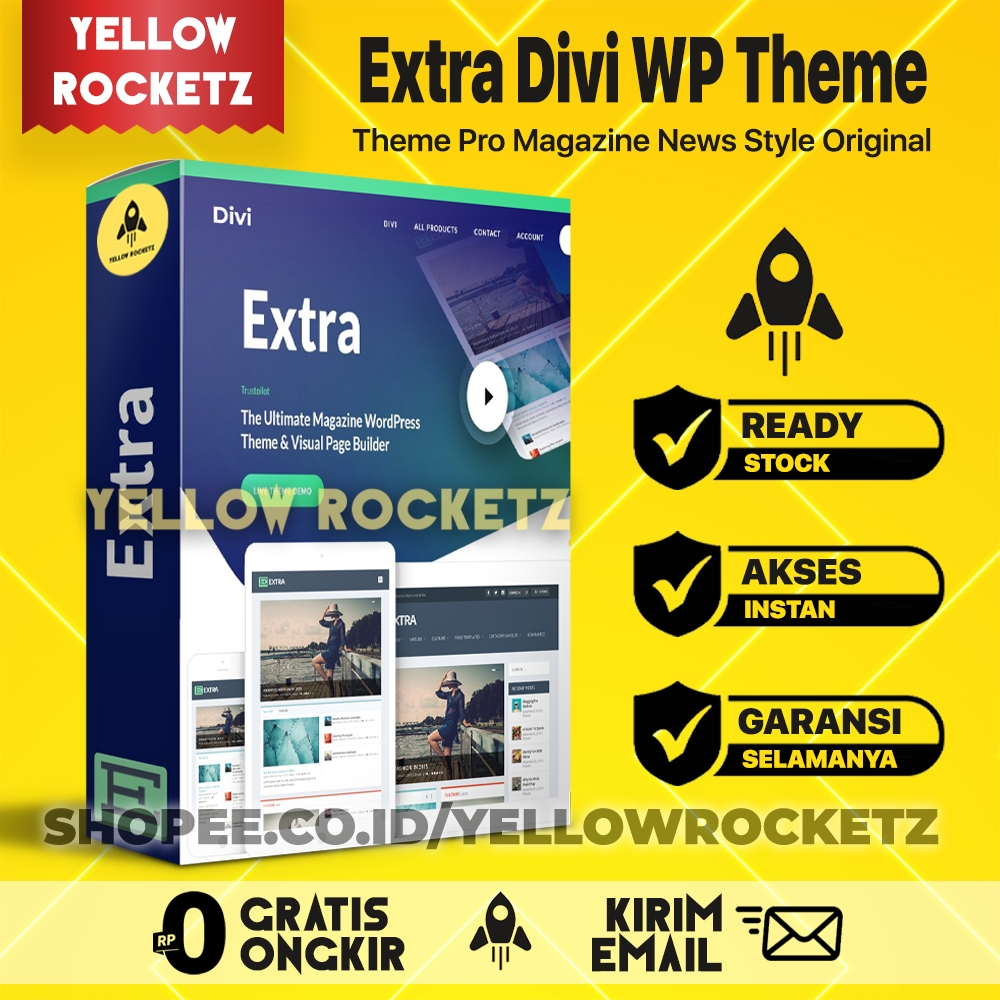 Jual EXTRA THEME PRO ORIGINAL WordPress DIVI Extension Theme Lifetime ...