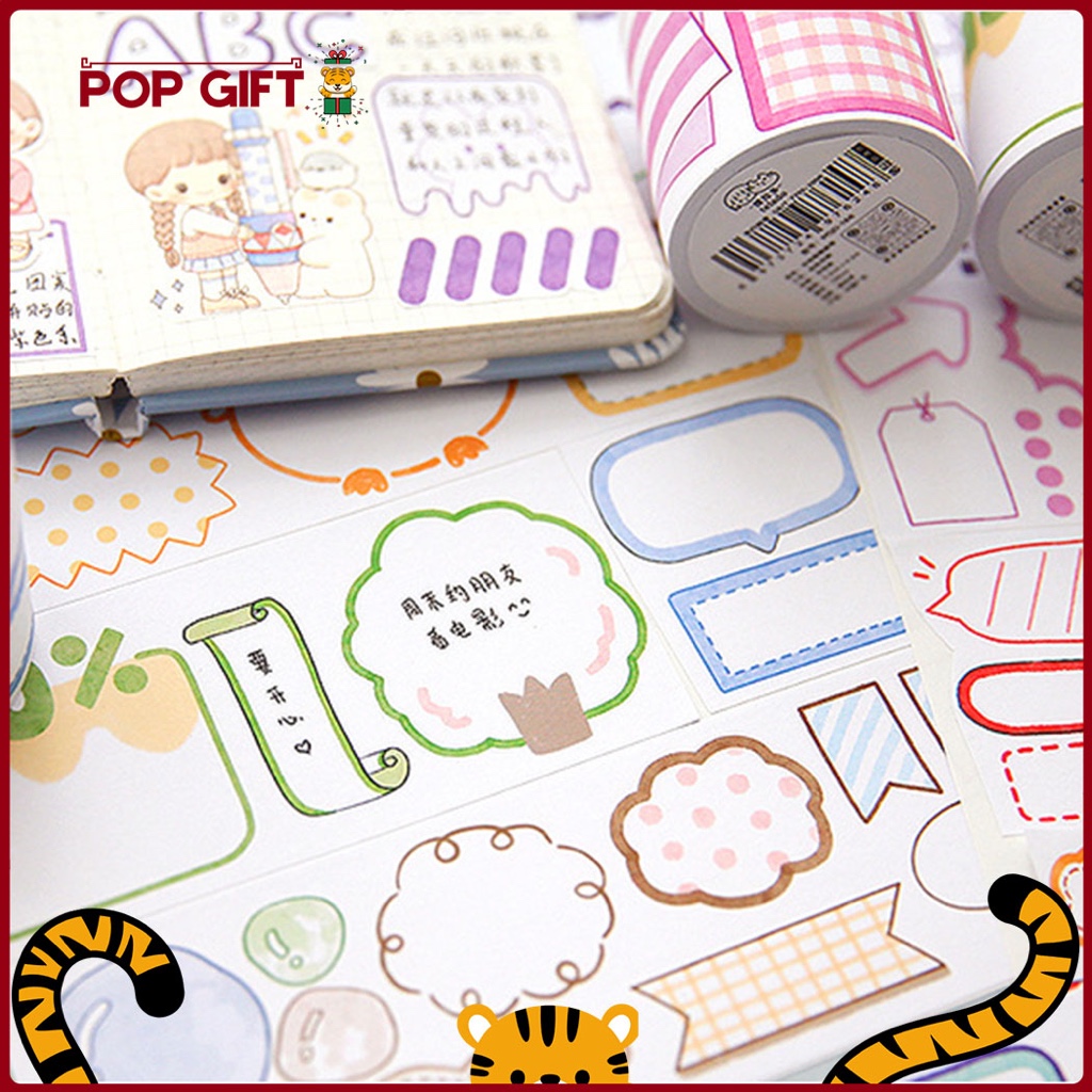 Jual PG Stiker Decor Motif Writing Frame Stickers STIKER BUKU KARAKTER ...