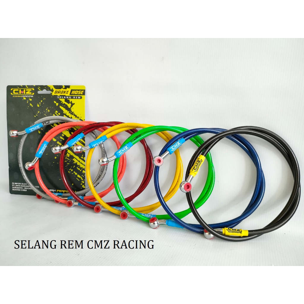 Jual Selang rem cakram CMZ racing ukuran 60 cm,95 cm,120 cm,130 cm,150 ...
