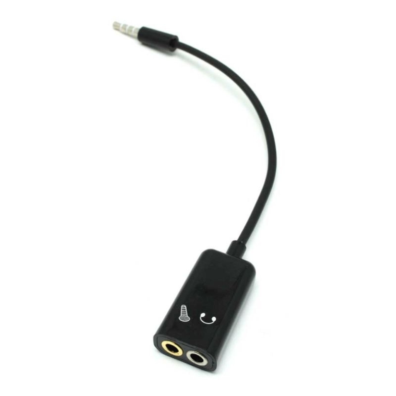 Jual U Shape splitter audio plus mic jack 3,5mm | Shopee Indonesia