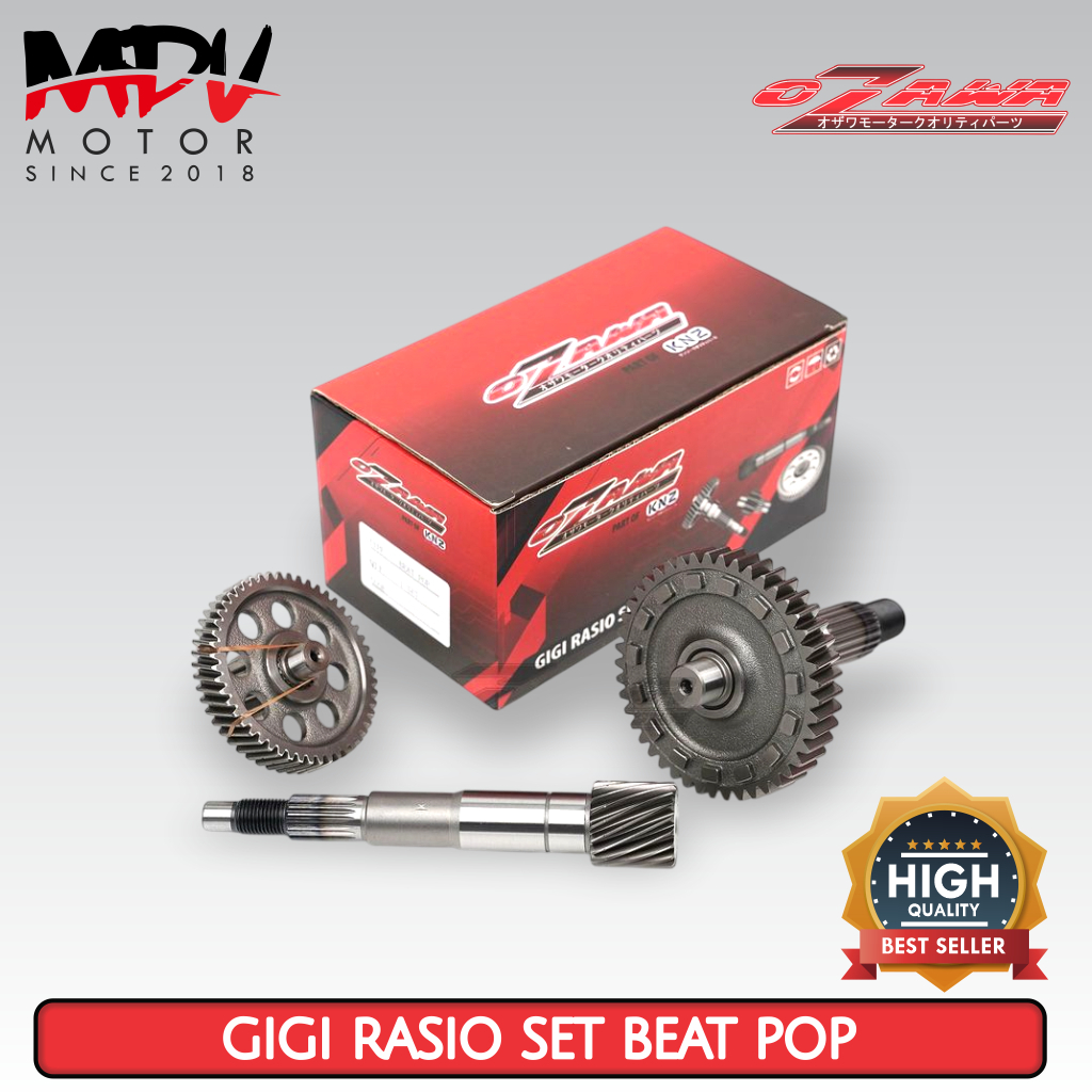 Jual GIGI GEAR RASIO SET KOMPLIT BEAT POP (K44) OZAWA | Shopee Indonesia
