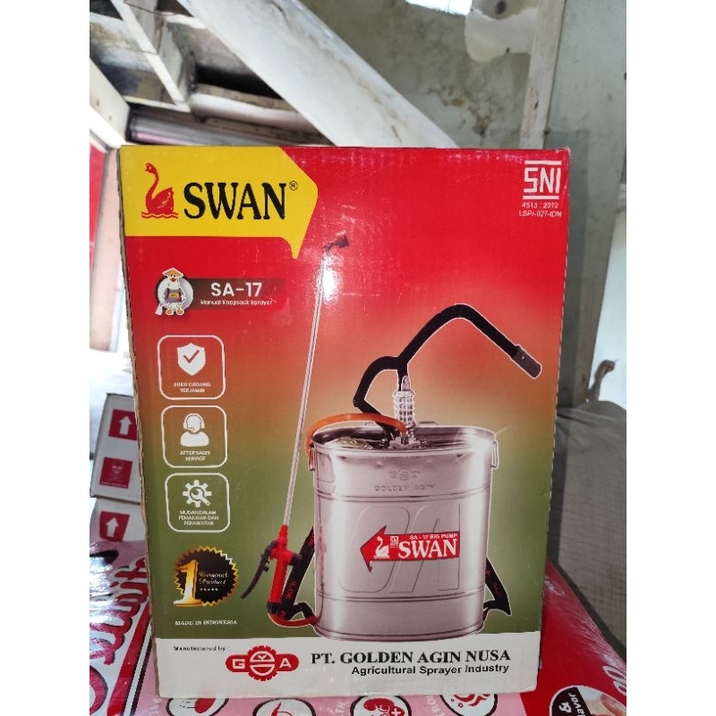 Sprayer Swan SA - 17 tangki semprot swan kaleng stainless 17 liter