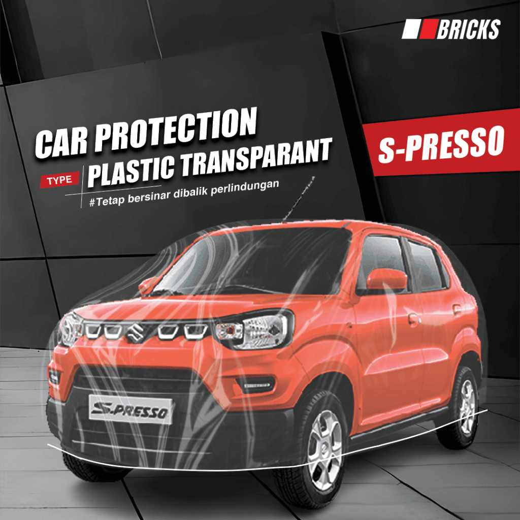 Sarung Mobil SUZUKI S-PRESSO Plastik Cover Mobil Transparan Waterproof selimut mobil SUZUKI SPRESSO PE8 pelindung mobil anti air