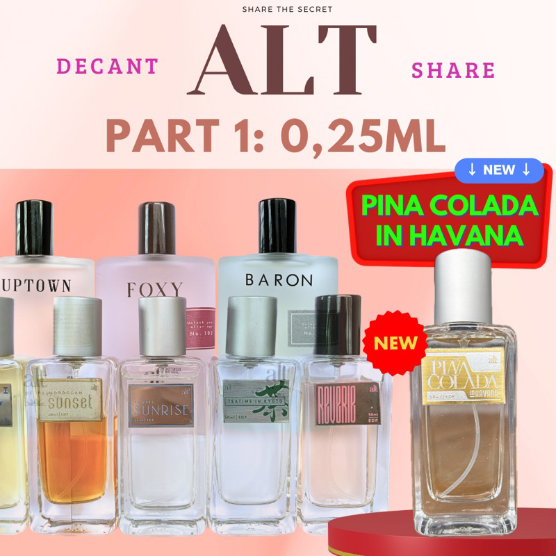Jual Free Gift! Decant Share ALT Perfumery 0,25ml Pina Colada in Havana ...