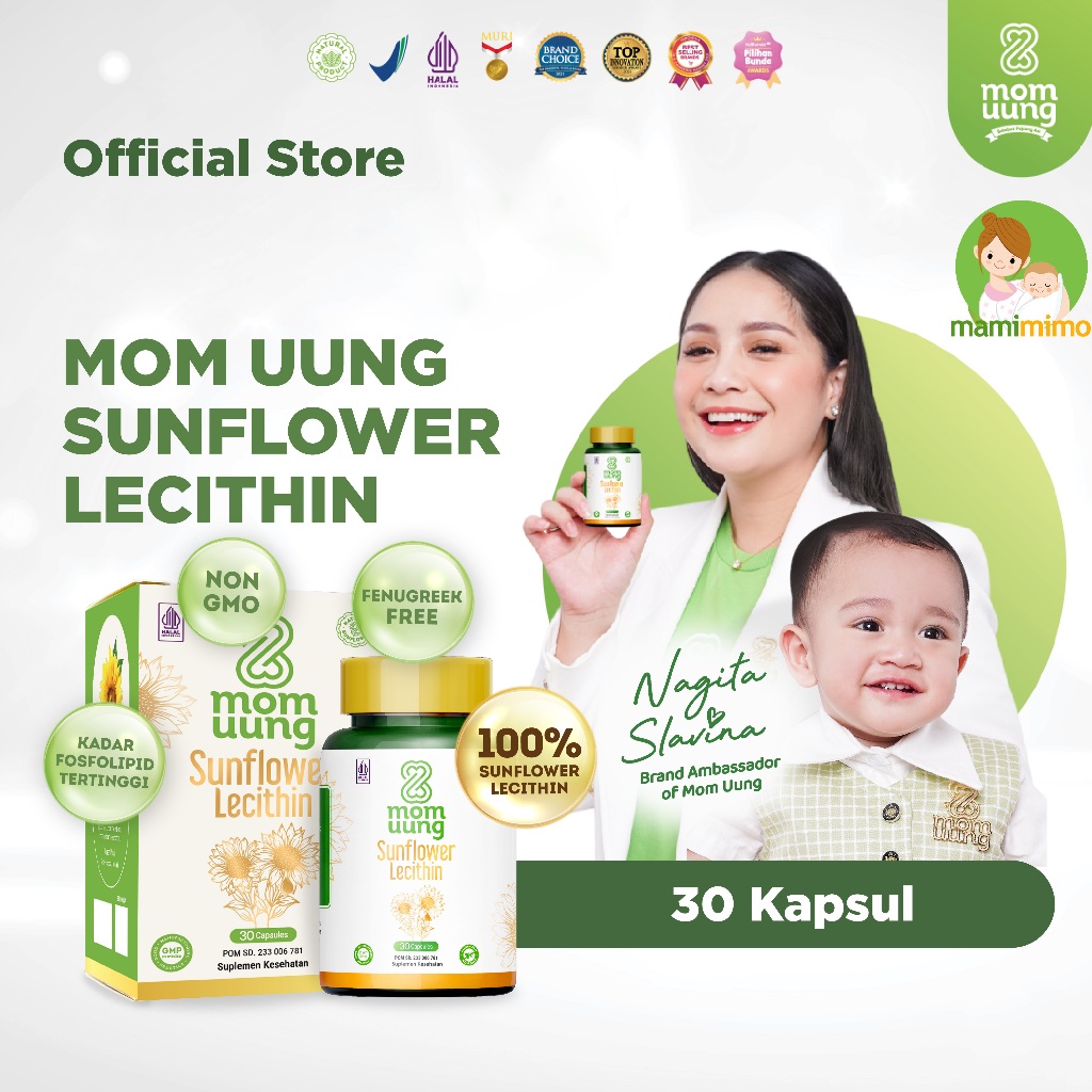 Jual Mom Uung Sunflower Lecithin Obat Mastitis Payudara Bengkak