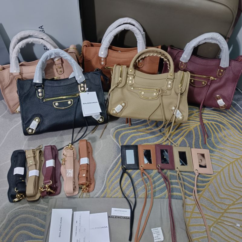 Jual (FUll Zipper BB) Tas Balen city edge 29cm Kulit kambing + Box ...