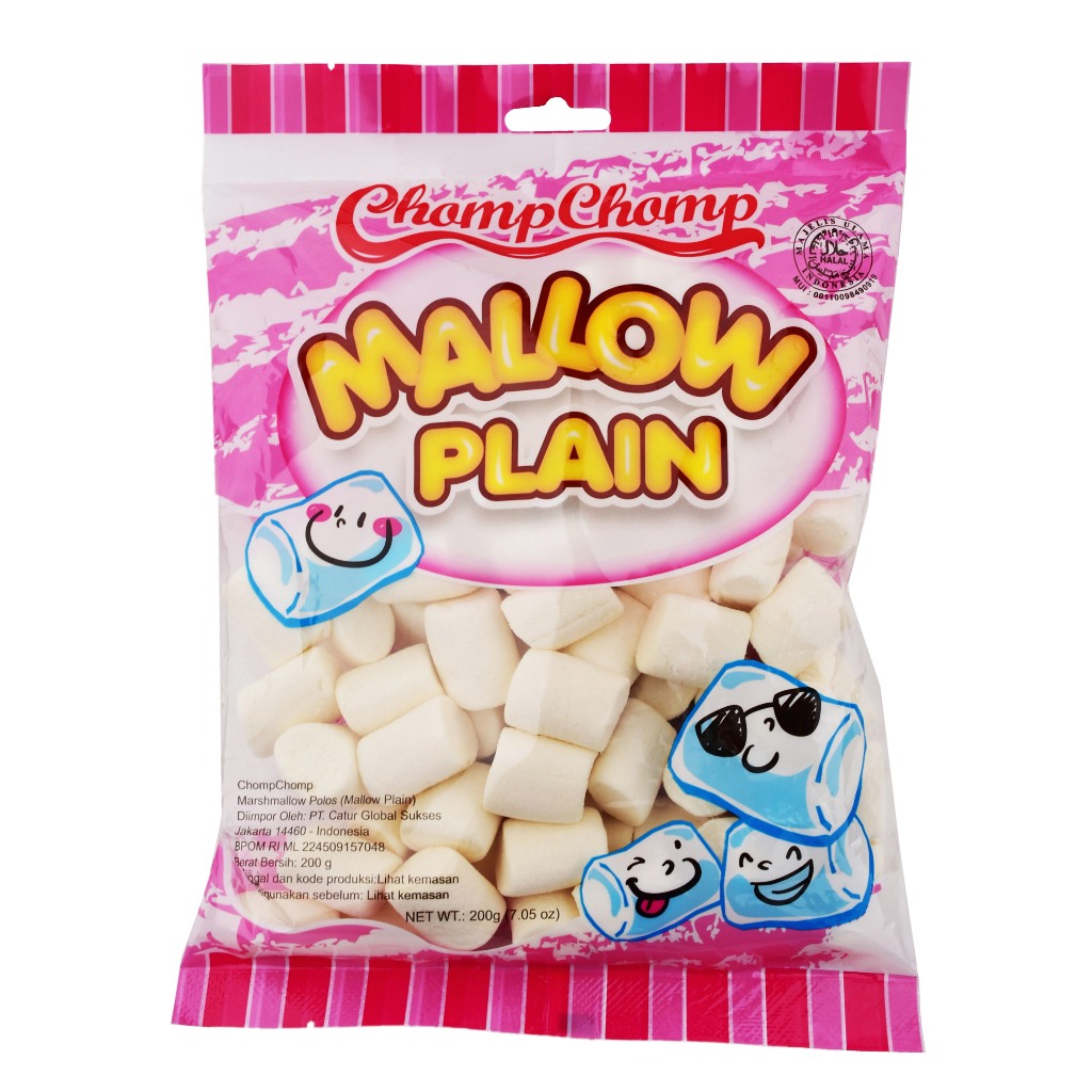 Jual Chomp Chomp Marshmallow Plain 200gr – ChomChomp Mallow Plain ...