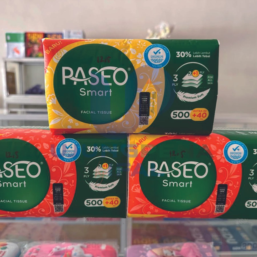 Jual Tisu Paseo Smart (500 sheets/3 ply) Tisu Wajah Facial Tissue ...