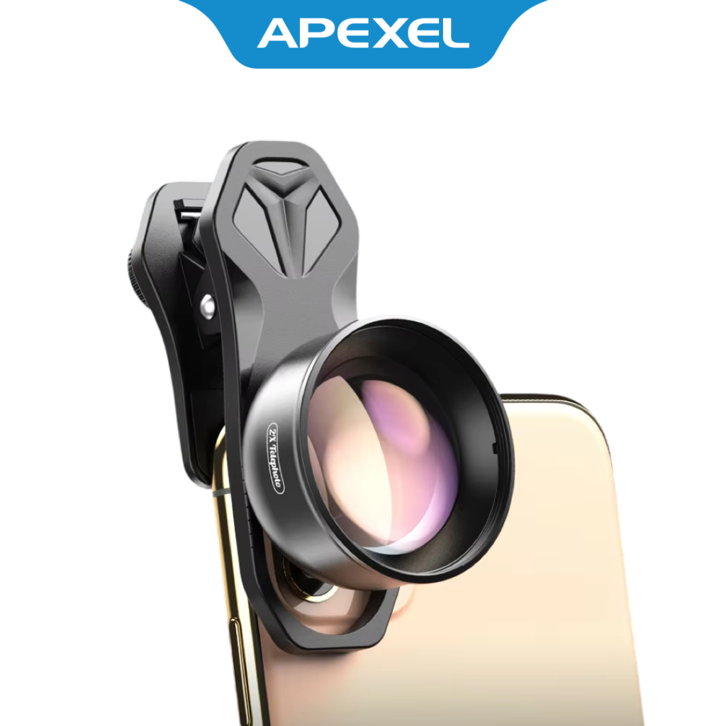 Jual APEXEL Lensa Kamera Smartphone Universal Clip 2X Telephoto Lens ...