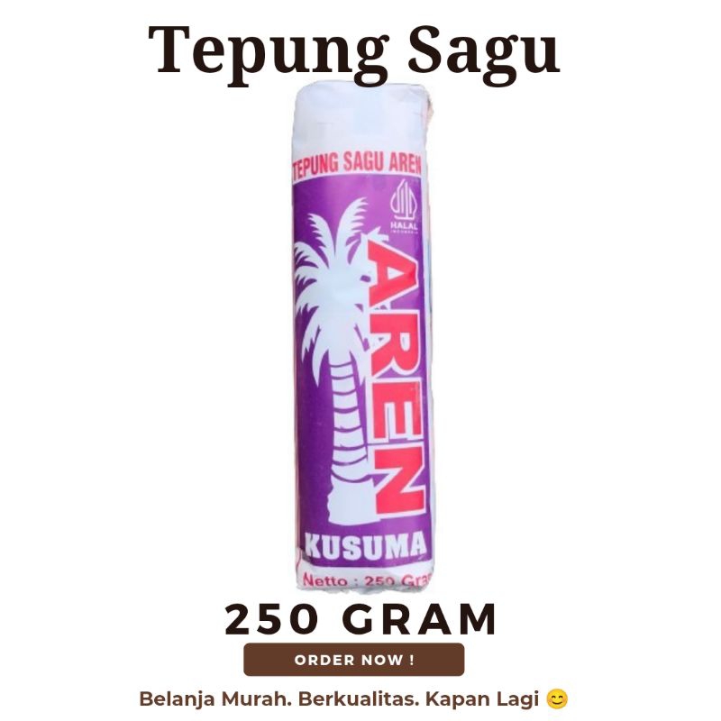 Jual Tepung Sagu Aren Aci Kawung 250 Gram Merk Kusuma | Shopee Indonesia