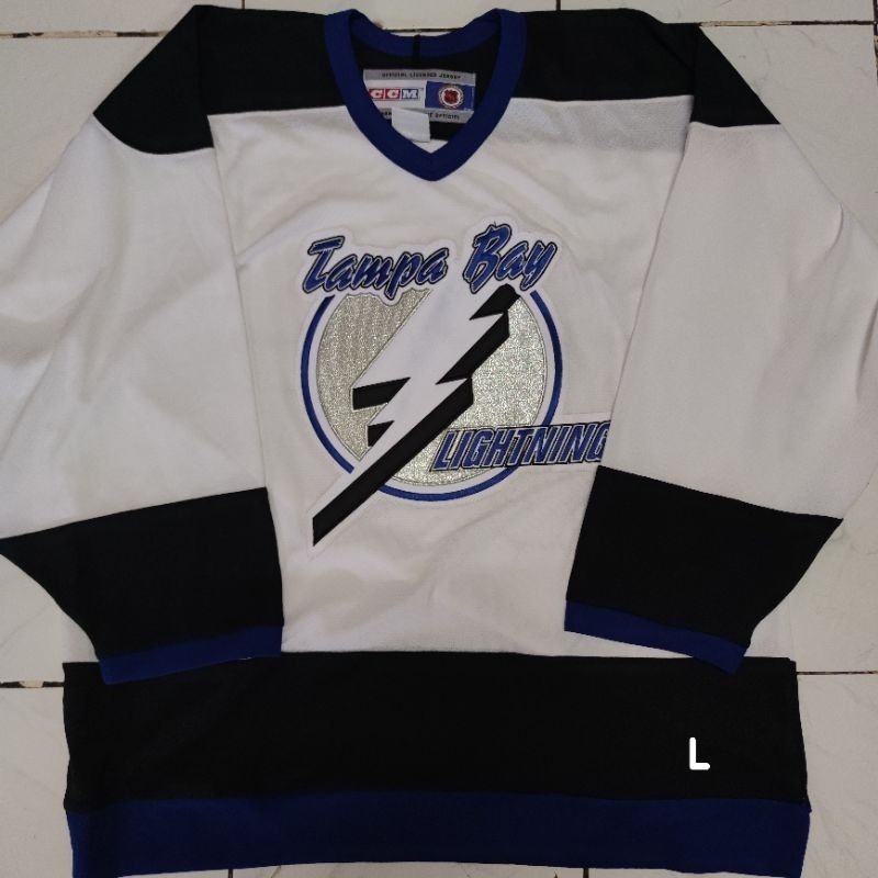 Maillot De Hockey Vintage Tampa Bay Lightning CCM Taille L - Saison 1992-2007, Occasion