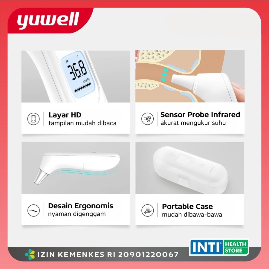 Jual Yuwell | Thermometer Infrared YHT 101 | Termometer Telinga ...