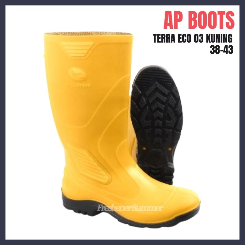 Jual AP Boots TERRA ECO 03 KUNING - Sepatu Boot Karet PVC Kerja Kebun ...