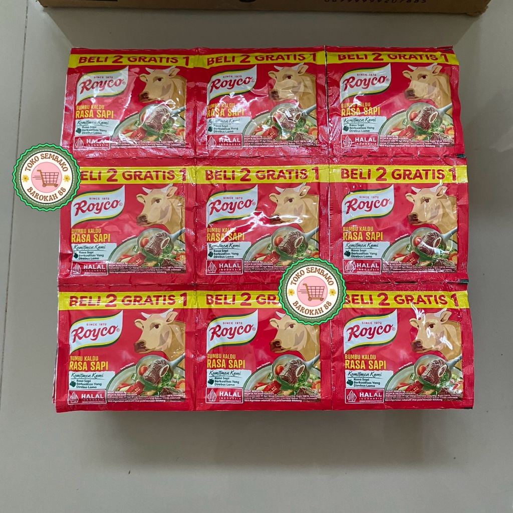 Jual Royco Rasa Sapi dan Rasa Ayam [8gr] 3 Renceng [36pcs] Mix 6 ...