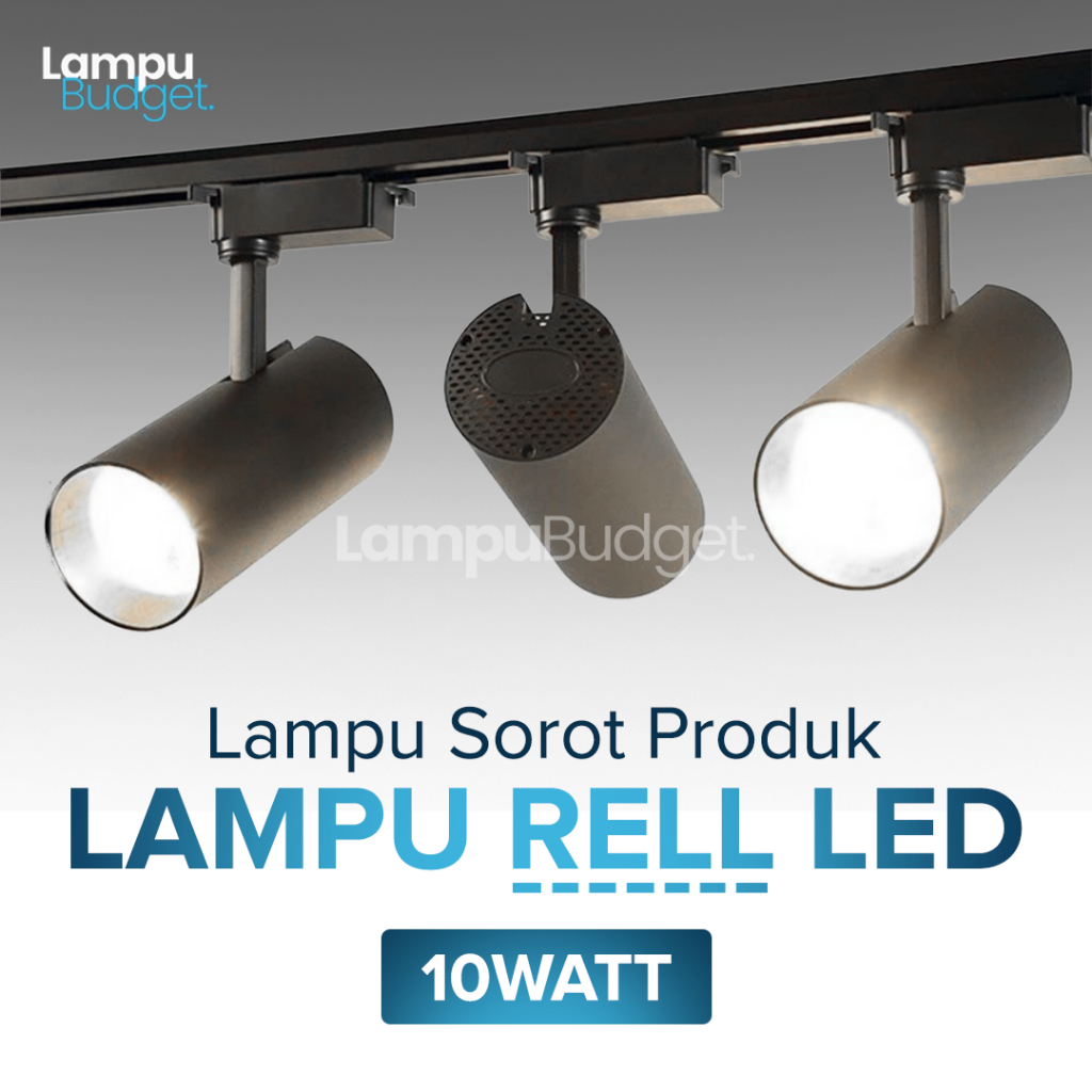 Jual Lampu Sorot Rell Track LED 10W / 15W / 20W / 30W TRACKLIGHT REL ...