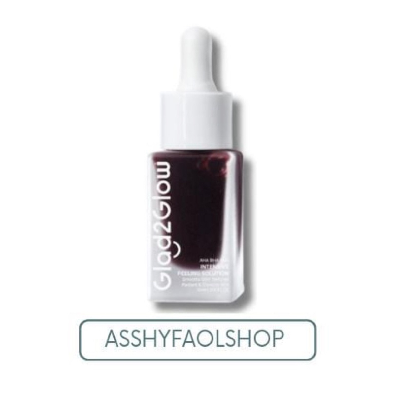 Jual GLAD2GLOW AHA BHA PHA intensive peeling solution smooths skin ...