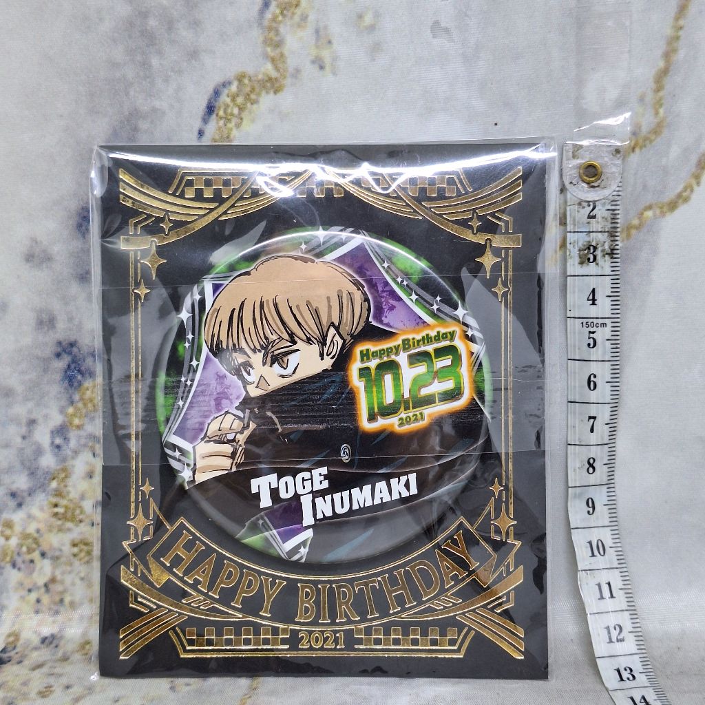 Jual Jujutsu Kaisen Toge Inumaki Pin Badge Bros Happy Birthday 10 23 ...