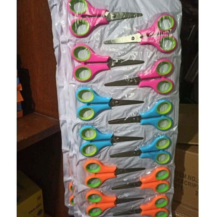 Jual 12 PCS GUNTING KECIL RENTENG BERWARNA WARNI | Shopee Indonesia