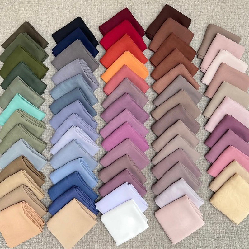 Product image 𝐁𝐘 𝐀𝐃𝐈𝐍𝐃𝐀 Bella Square Polycotton 110 X 110 Jahit Neci Premium 78 Warna Hijab Segi Empat Jilbab Kerudung Polos